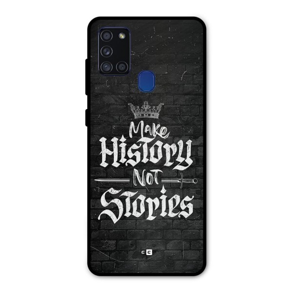 Make History Metal Back Case for Galaxy A21s