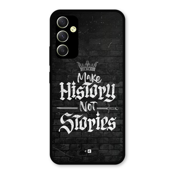 Make History Metal Back Case for Galaxy A34