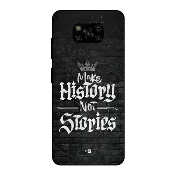 Make History Metal Back Case for Poco X3