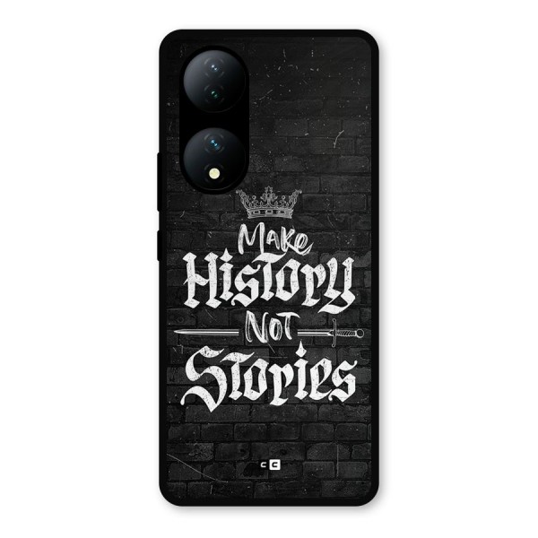 Make History Metal Back Case for Vivo T2