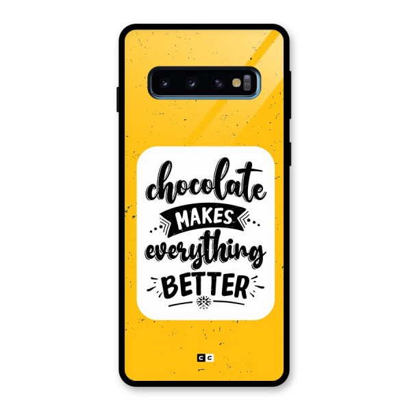 Makes Everything Better Glass Back Case for Galaxy S10