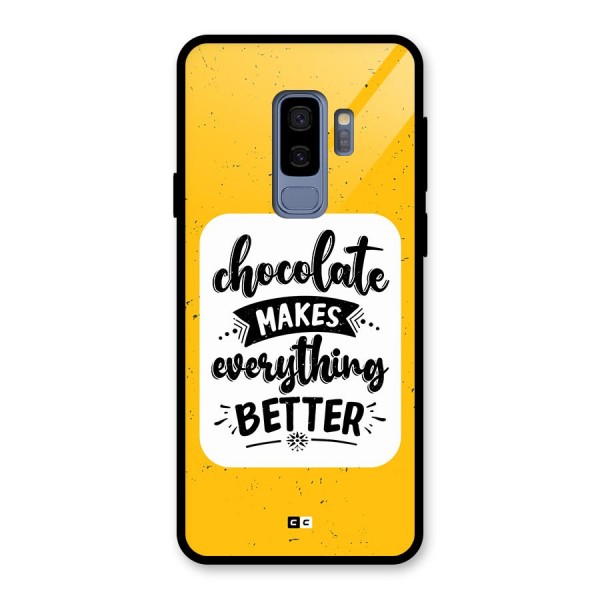 Makes Everything Better Glass Back Case for Galaxy S9 Plus