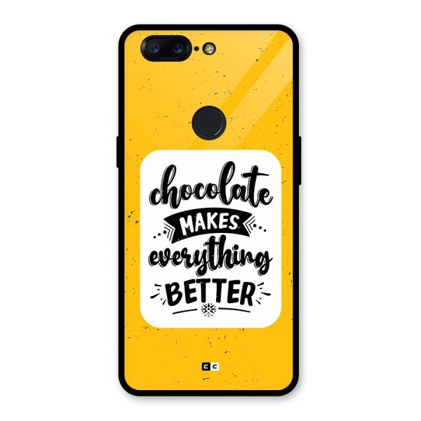 Makes Everything Better Glass Back Case for OnePlus 5T