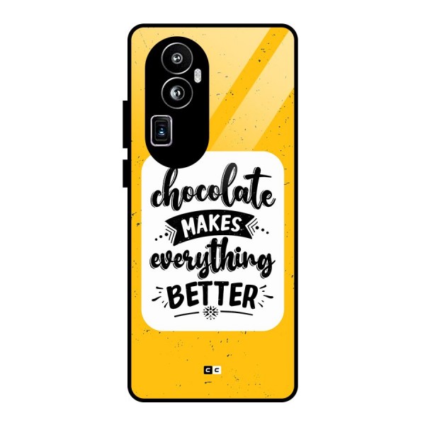 Makes Everything Better Glass Back Case for Oppo Reno10 Pro Plus