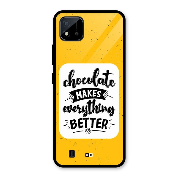 Makes Everything Better Glass Back Case for Realme C11 2021