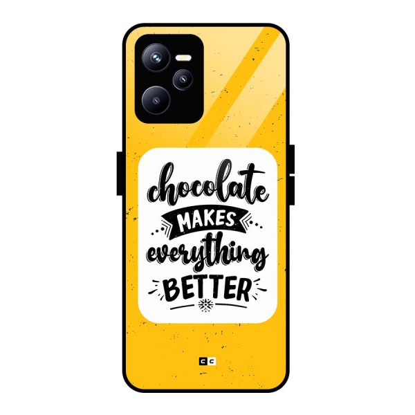 Makes Everything Better Glass Back Case for Realme C35