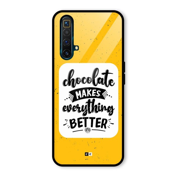 Makes Everything Better Glass Back Case for Realme X3 SuperZoom