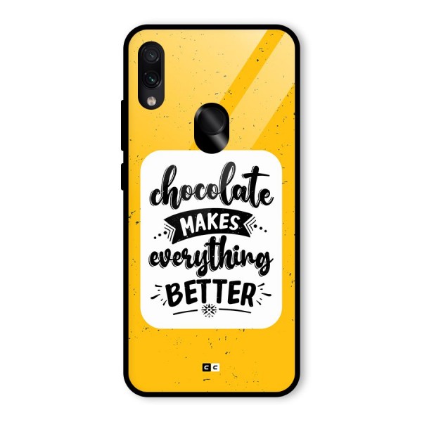 Makes Everything Better Glass Back Case for Redmi Note 7