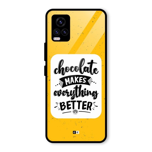 Makes Everything Better Glass Back Case for Vivo V20 2021