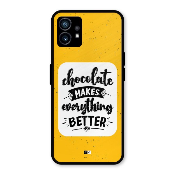 Makes Everything Better Metal Back Case for Nothing Phone 1