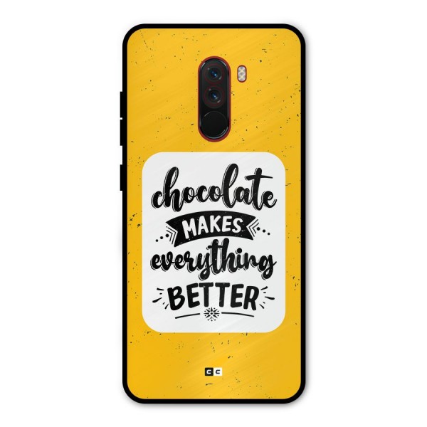 Makes Everything Better Metal Back Case for Poco F1