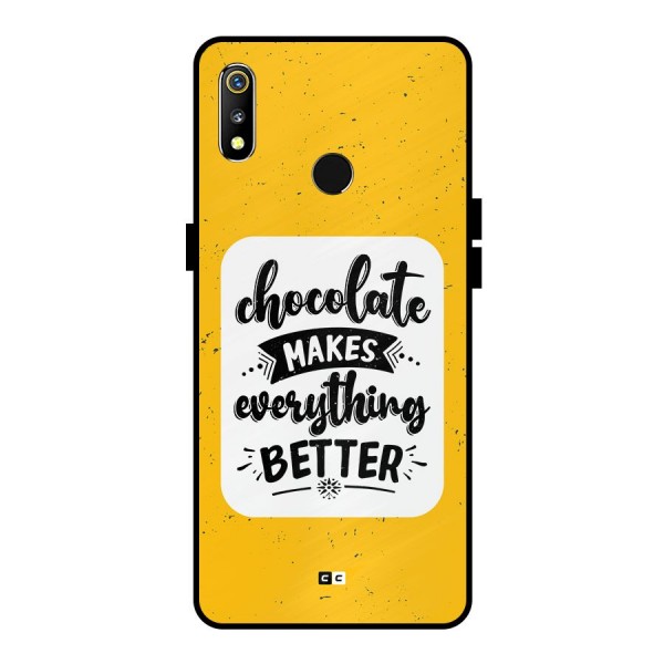 Makes Everything Better Metal Back Case for Realme 3