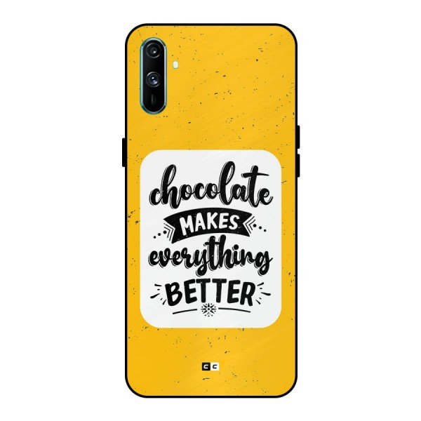 Makes Everything Better Metal Back Case for Realme C3