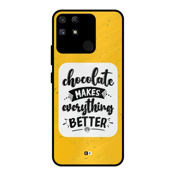 Makes Everything Better Metal Back Case for Realme Narzo 50A