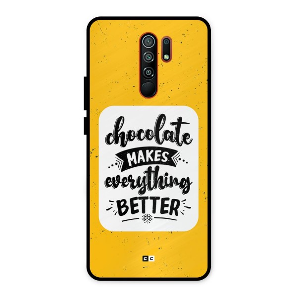 Makes Everything Better Metal Back Case for Redmi 9 Prime