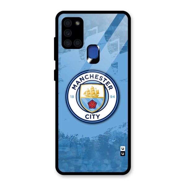 Manchester City Club Glass Back Case for Galaxy A21s