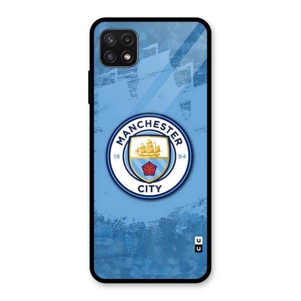 Manchester City Club Glass Back Case for Galaxy A22 5G