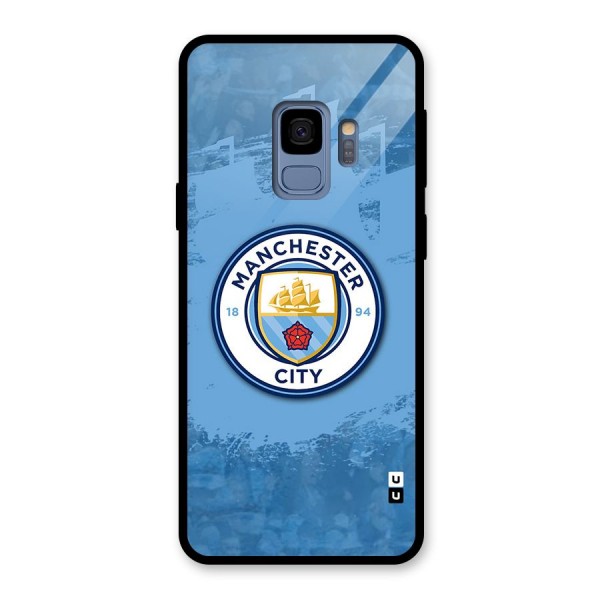 Manchester City Club Glass Back Case for Galaxy S9