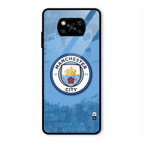 Manchester City Club Glass Back Case for Poco X3 Pro