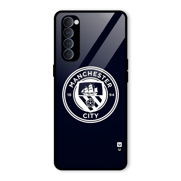 Manchester City FC Glass Back Case for Oppo Reno4 Pro