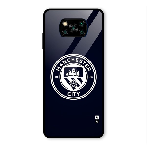 Manchester City FC Glass Back Case for Poco X3 Pro