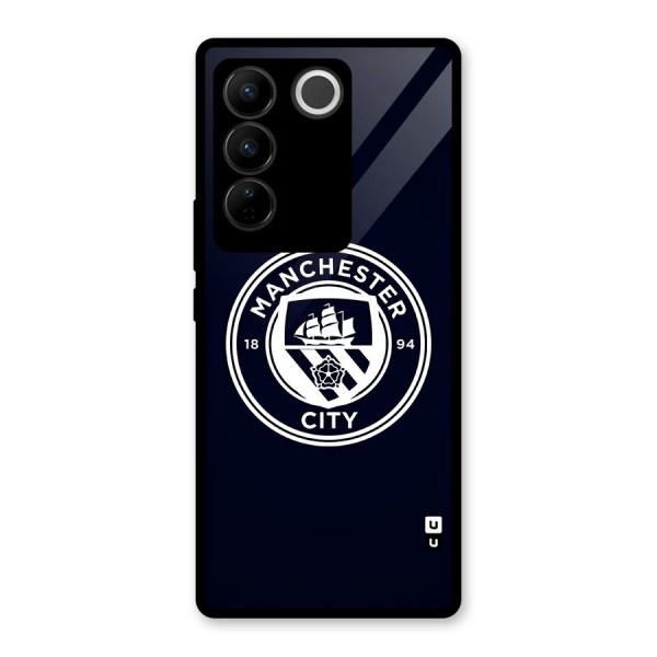 Manchester City FC Glass Back Case for Vivo V27 Pro