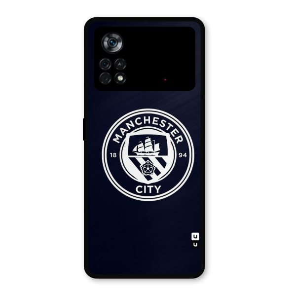 Manchester City FC Metal Back Case for Poco X4 Pro 5G