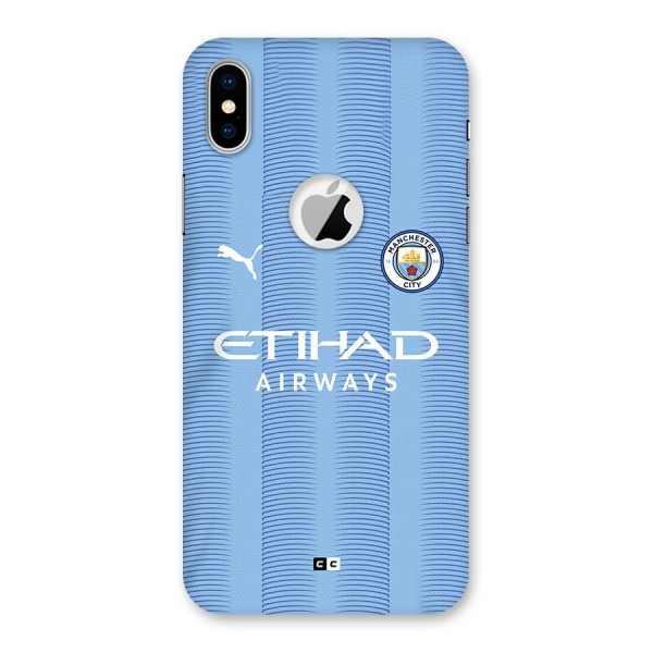 Manchester Etihad Jersey Back Case for iPhone XS Logo Cut