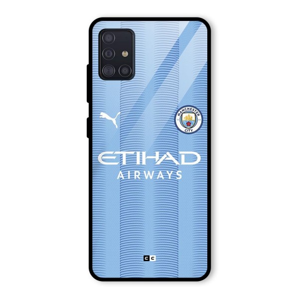 Manchester Etihad Jersey Glass Back Case for Galaxy A51