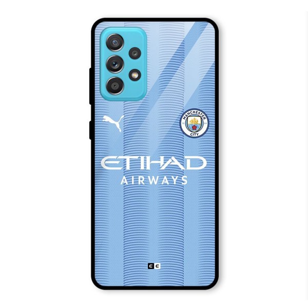 Manchester Etihad Jersey Glass Back Case for Galaxy A52