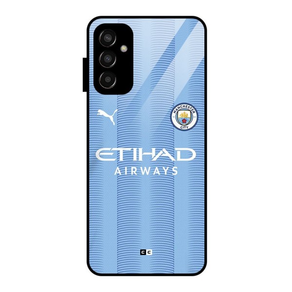 Manchester Etihad Jersey Glass Back Case for Galaxy F13