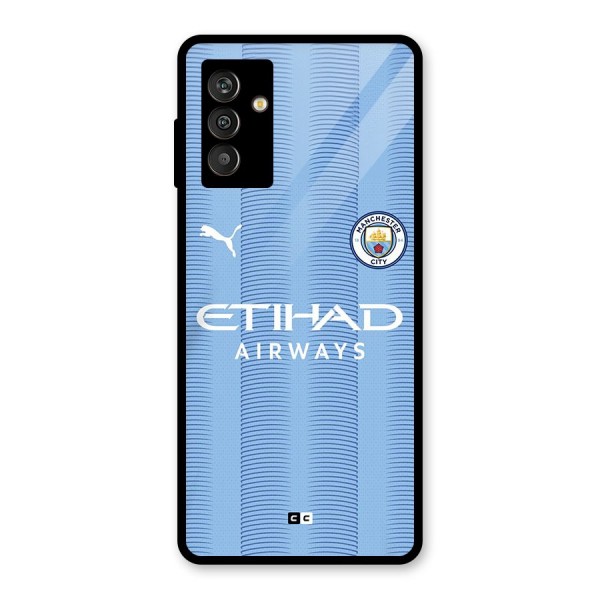 Manchester Etihad Jersey Glass Back Case for Galaxy M13