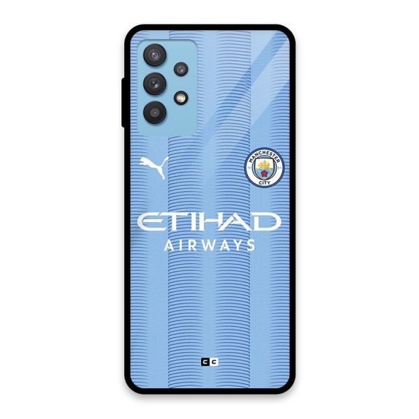 Manchester Etihad Jersey Glass Back Case for Galaxy M32 5G