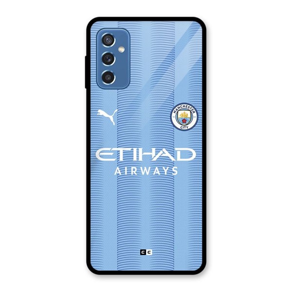 Manchester Etihad Jersey Glass Back Case for Galaxy M52 5G