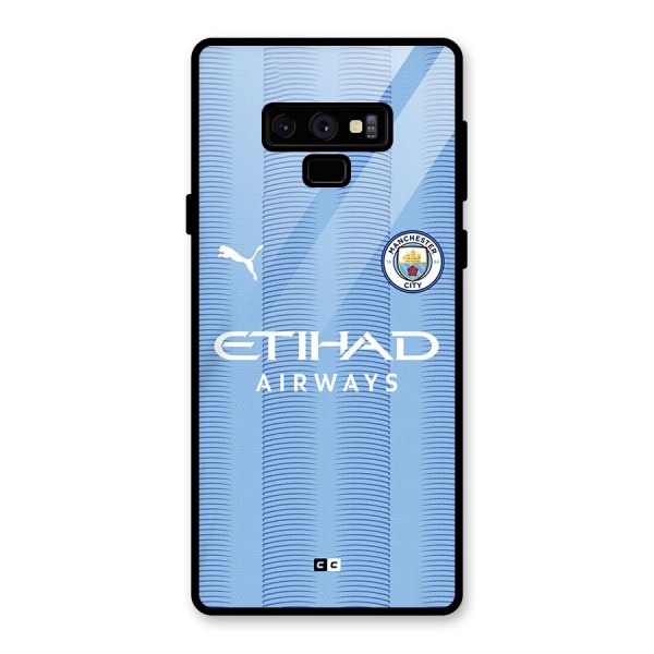 Manchester Etihad Jersey Glass Back Case for Galaxy Note 9