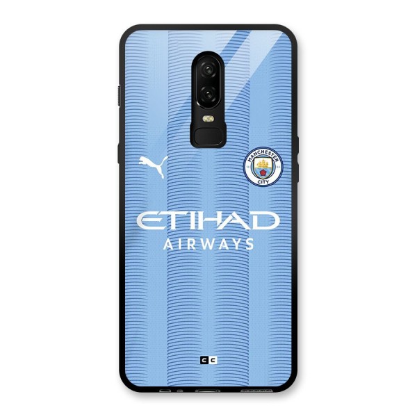 Manchester Etihad Jersey Glass Back Case for OnePlus 6