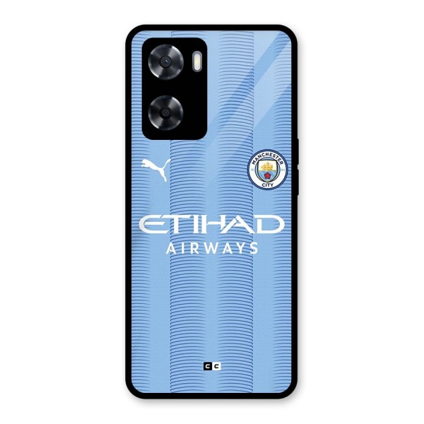 Manchester Etihad Jersey Glass Back Case for Oppo A57 2022