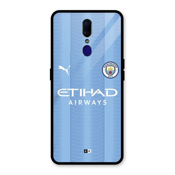 Manchester Etihad Jersey Glass Back Case for Oppo F11