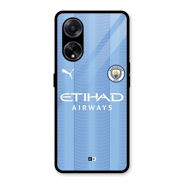 Manchester Etihad Jersey Glass Back Case for Oppo F23