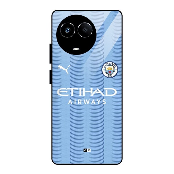 Manchester Etihad Jersey Glass Back Case for Realme 11X