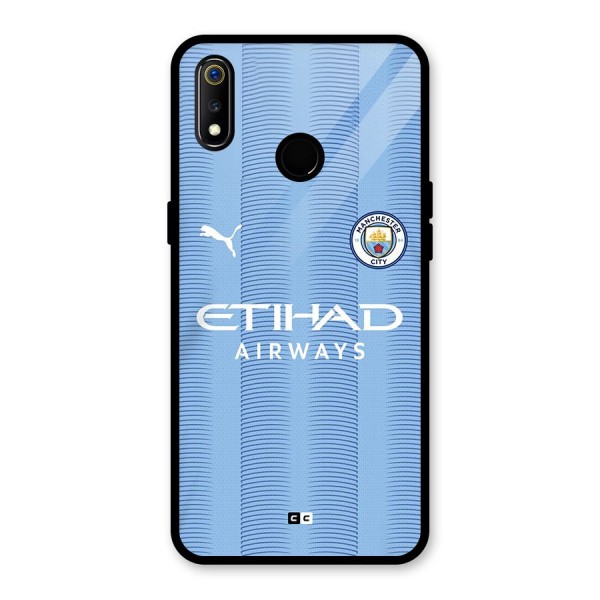 Manchester Etihad Jersey Glass Back Case for Realme 3