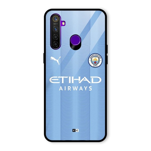 Manchester Etihad Jersey Glass Back Case for Realme 5 Pro