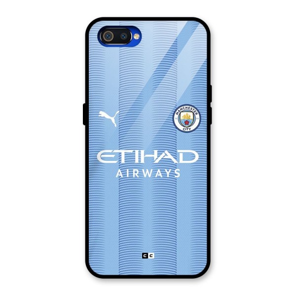 Manchester Etihad Jersey Glass Back Case for Realme C2