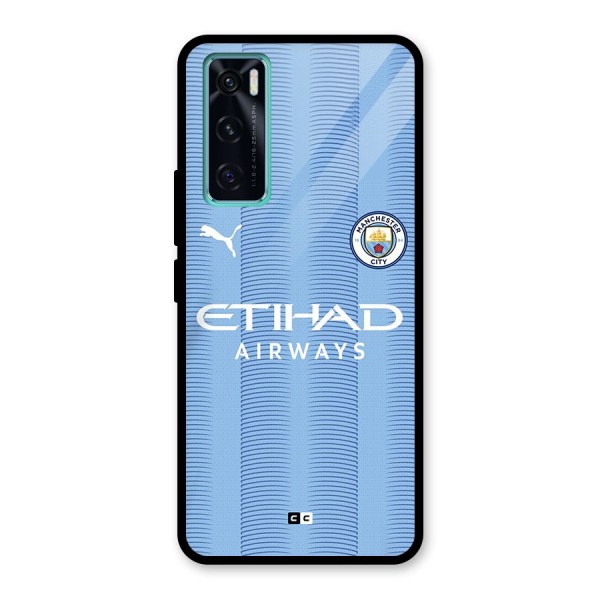 Manchester Etihad Jersey Glass Back Case for Vivo V20 SE