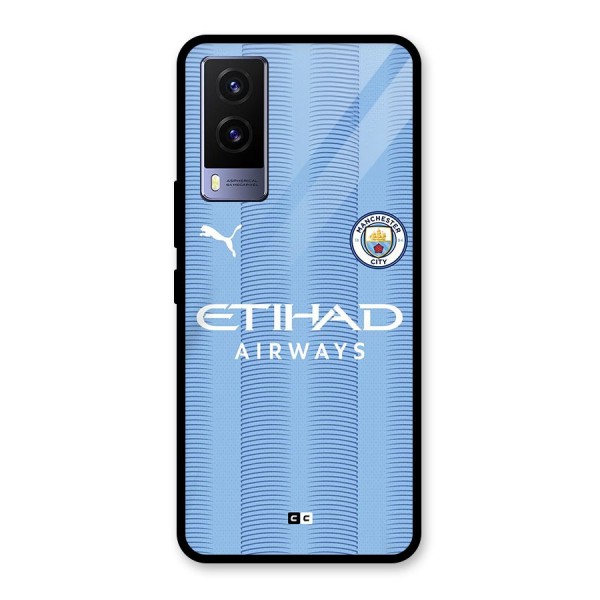 Manchester Etihad Jersey Glass Back Case for Vivo V21e 5G