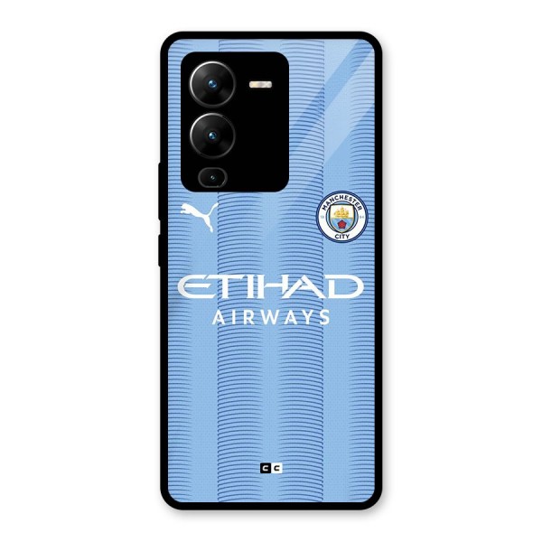 Manchester Etihad Jersey Glass Back Case for Vivo V25 Pro