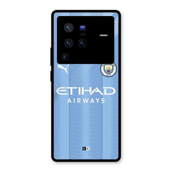 Manchester Etihad Jersey Glass Back Case for Vivo X80 Pro