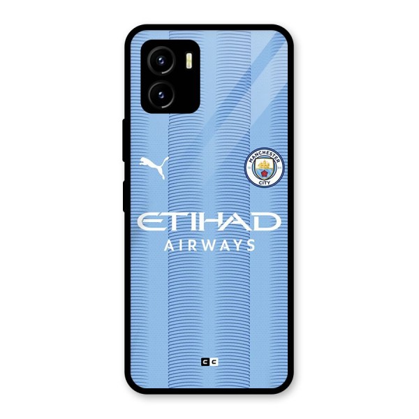 Manchester Etihad Jersey Glass Back Case for Vivo Y15s