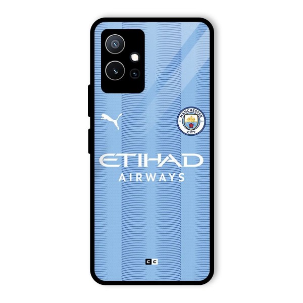 Manchester Etihad Jersey Glass Back Case for Vivo Y75 5G