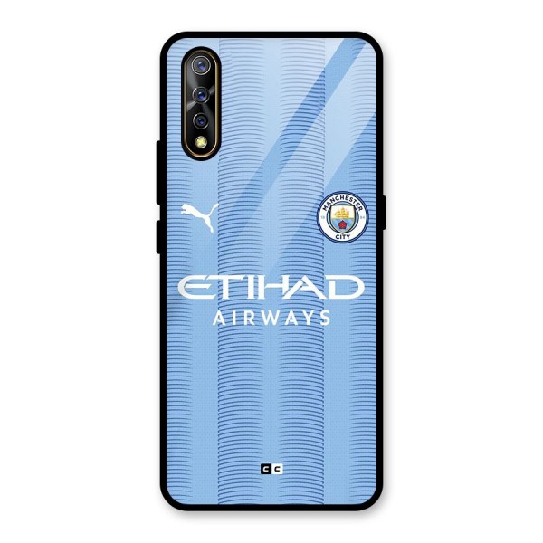 Manchester Etihad Jersey Glass Back Case for Vivo Z1x